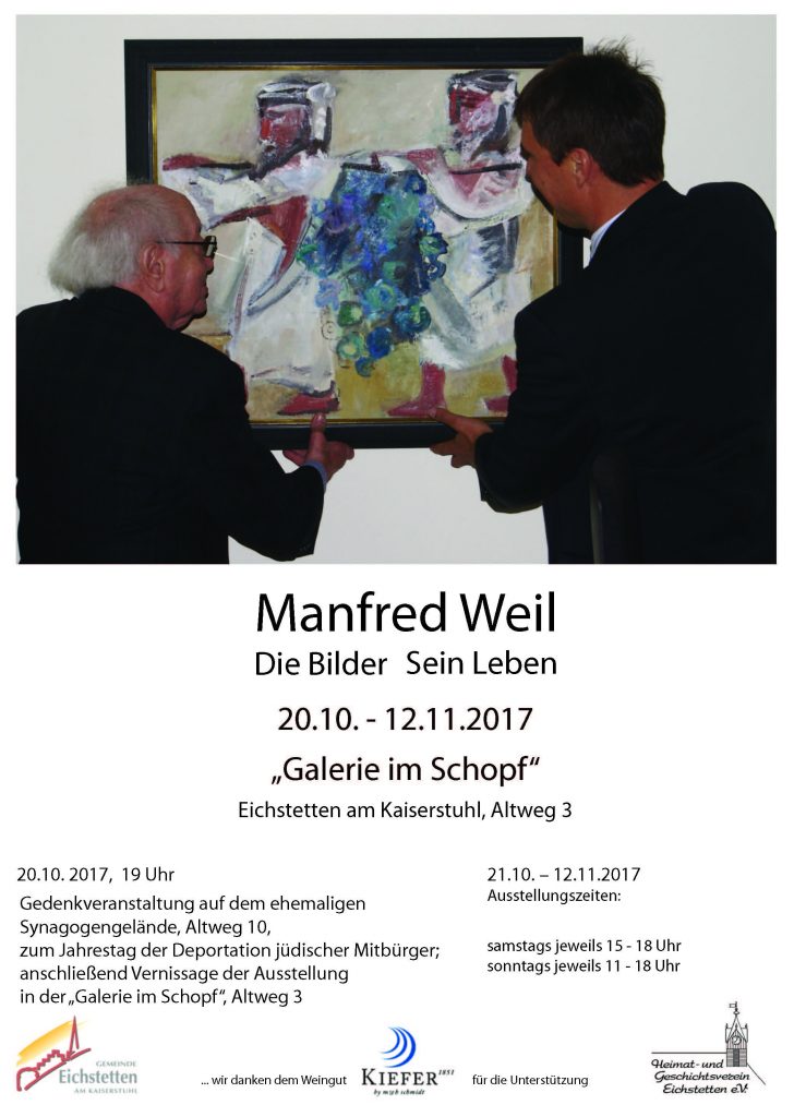 Manfred Weil Ausstellung Eichstetten 2017